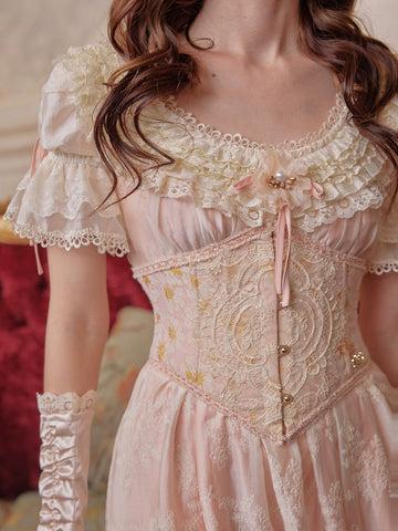 Hawkins' Tea Party Regency style dress & underbust corset set