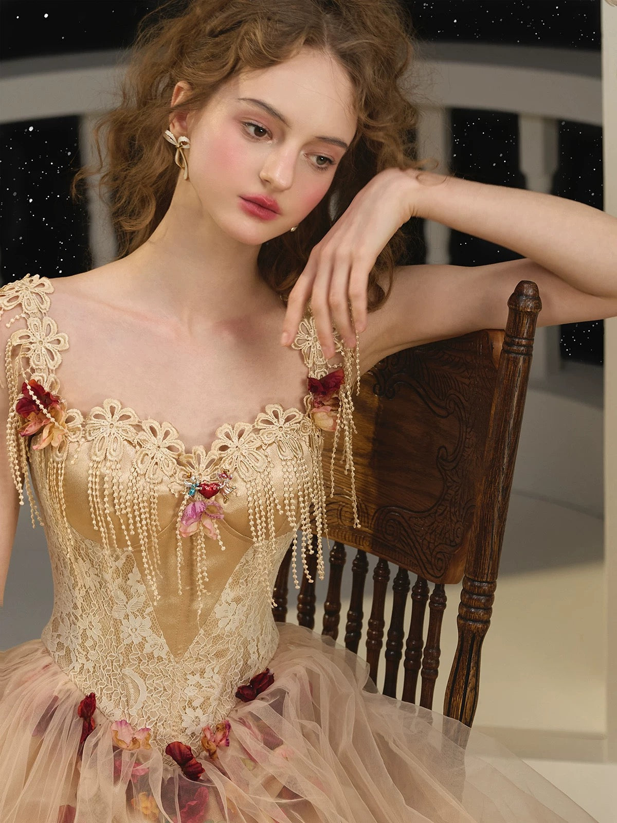 Oracle Dress Floral Oracle Golden dress – ÀMonBelAmour