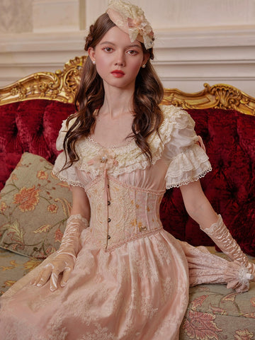 Hawkins' Tea Party Regency style dress & underbust corset set – ÀMonBelAmour
