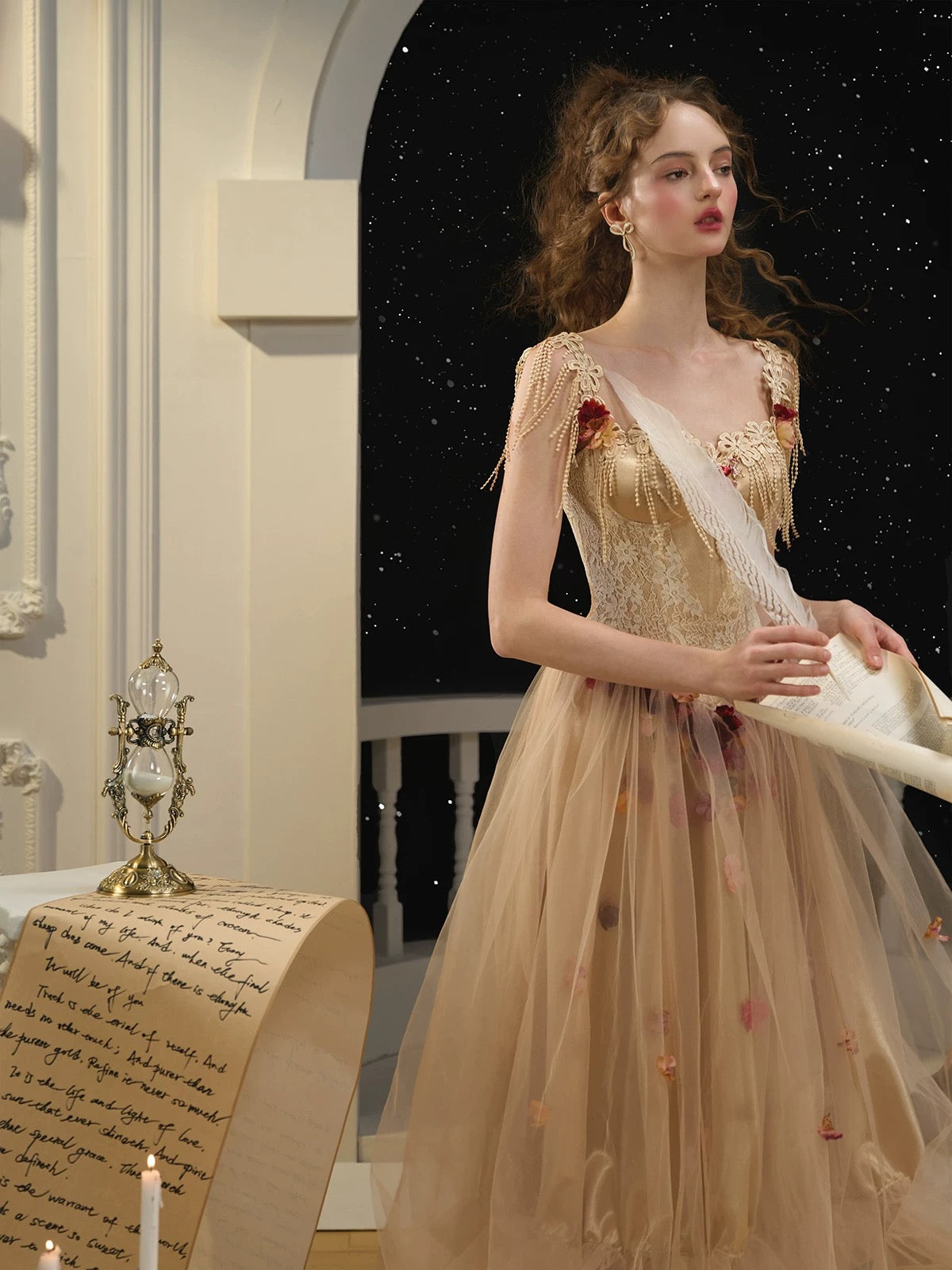 Oracle Dress Floral Oracle Golden dress – ÀMonBelAmour