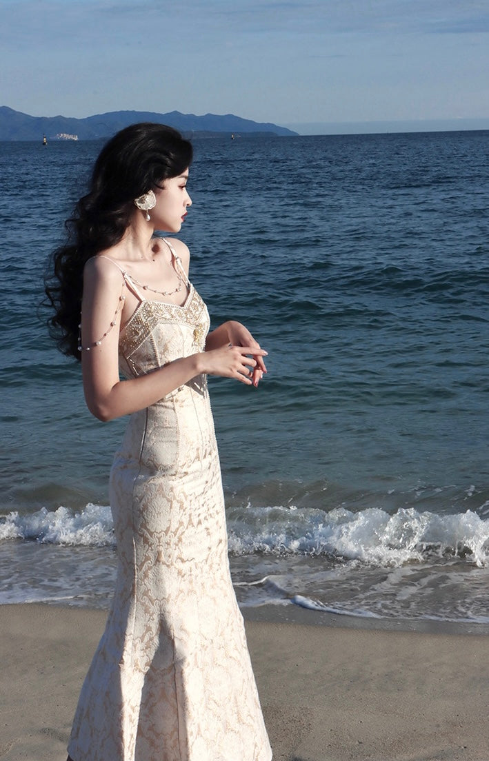 Sybil Baroque Pearl Mermaid dress – ÀMonBelAmour