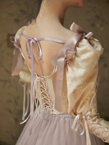 Princess Stardello herringbone corset & fantasy skirt set