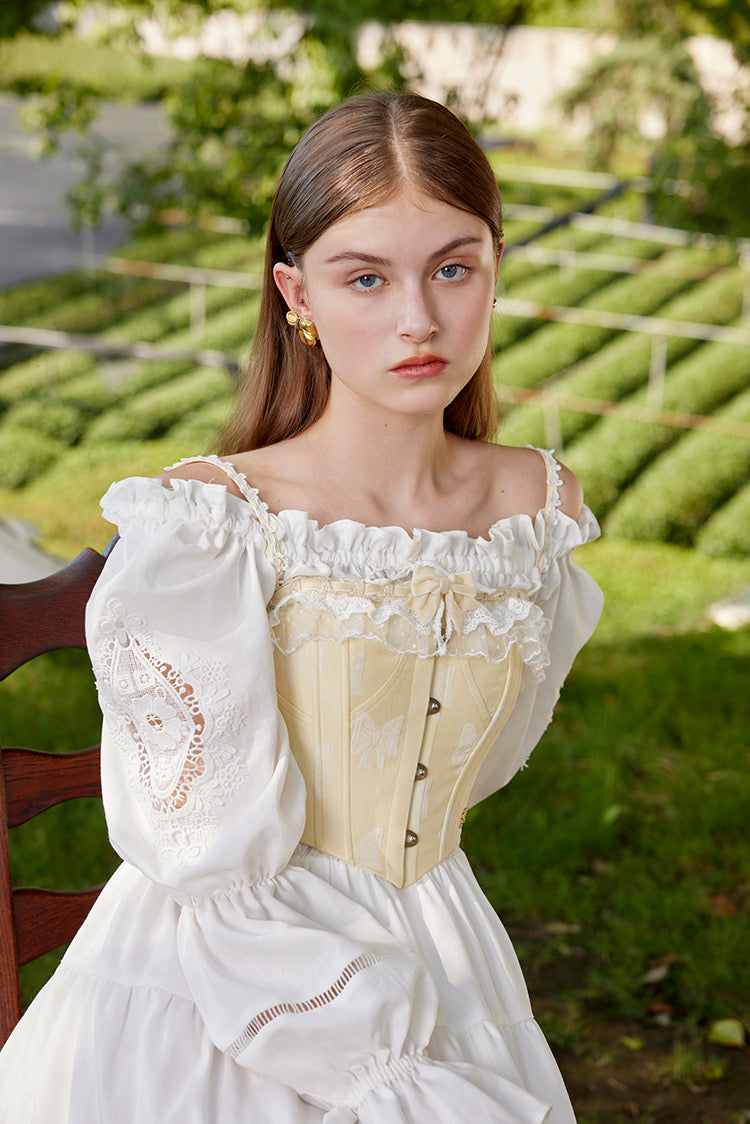 Princess Stardello herringbone corset & fantasy skirt set